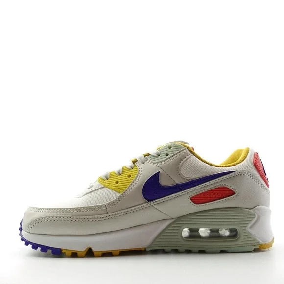 Nike Air Max 90 Women's Size 7 Sneakers 'Summit White' Multi-Color DA8726-100 - Picture 2 of 11
